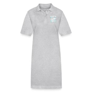 Let's cruise far away - Stanley/Stella PAIGER Organic Women’s Polo Dress - black - Front