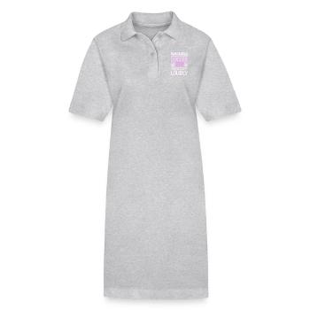 Warning soccer mom will yell loudly - Stanley/Stella Frauen Bio-Polokleid PAIGER - Schwarz - Vorne