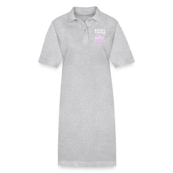 Never underestimate a girl who plays rugby - Stanley/Stella Frauen Bio-Polokleid PAIGER - Schwarz - Vorne