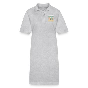 Dormir 3 heures de plus s’il vous plaît Paresseux - Robe polo bio PAIGER Stanley/Stella Femme - noir - Devant