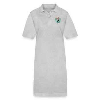 Surfing on Wings Hydrofoil Wingfoil Wingfoiling - Stanley/Stella PAIGER Organic Women’s Polo Dress - black - Front