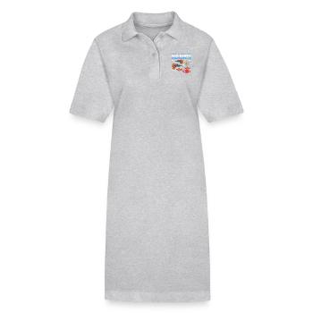Aquarium Aquaristik Aquarianer Zierfisch Geschenk - Stanley/Stella Frauen Bio-Polokleid PAIGER - Schwarz - Vorne