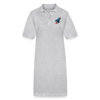 Rocket Man Lancement de fusée - Robe polo bio PAIGER Stanley/Stella Femme - noir - Devant