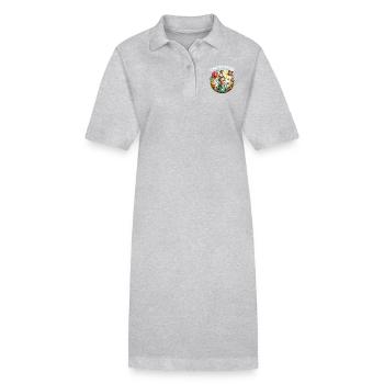 Garden Garden Fairy, Gardener, Flowers, Allotment - Stanley/Stella PAIGER Organic Women’s Polo Dress - black - Front