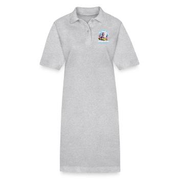 Persian Cat Perserkatze - Stanley/Stella PAIGER Organic Women’s Polo Dress - black - Front