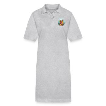 Hamburg Moin Seagull North German Funny Retro - Stanley/Stella PAIGER Organic Women’s Polo Dress - black - Front