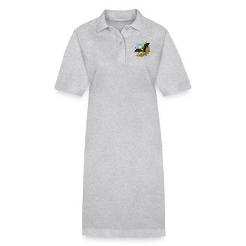 Bat Fledermäuse Fledermaus - Stanley/Stella Frauen Bio-Polokleid PAIGER - Schwarz - Vorne