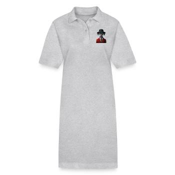 Italienischer Windspielhund - Stanley/Stella Frauen Bio-Polokleid PAIGER - Schwarz - Vorne