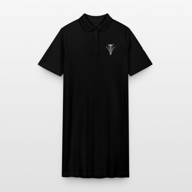 Drôle d’extraterrestre avec conception de fermeture éclair Robe polo bio PAIGER Stanley/Stella Femme