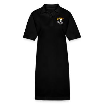 Bodybuilding Skull Workout and No Limit - Stanley/Stella PAIGER Organic Women’s Polo Dress - black - Front
