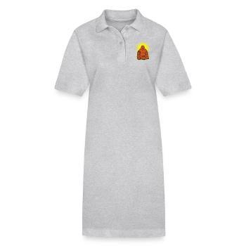 buddha - Stanley/Stella Frauen Bio-Polokleid PAIGER - Schwarz - Vorne