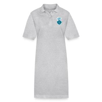Sprüche Geschenk Planet Kälte Winter Kind Weltall - Stanley/Stella Frauen Bio-Polokleid PAIGER - Schwarz - Vorne