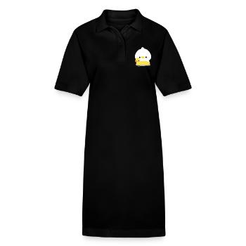 Ente Schwimmen - Stanley/Stella Frauen Bio-Polokleid PAIGER - Schwarz - Vorne