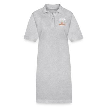 Kidney Cancer Warrior shirt - Stanley/Stella PAIGER Organic Women’s Polo Dress - black - Front