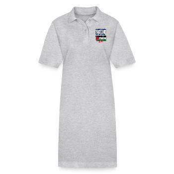 Stop War Now - Stanley/Stella PAIGER Organic Women’s Polo Dress - black - Front
