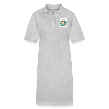 Lasst uns zusammenhalten. Liebe. - Stanley/Stella Frauen Bio-Polokleid PAIGER - Schwarz - Vorne