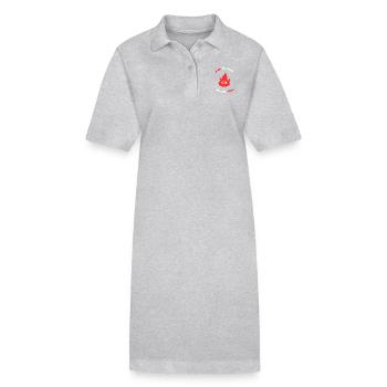 Brûle des calories : T-shirt motivation - Robe polo bio PAIGER Stanley/Stella Femme - noir - Devant