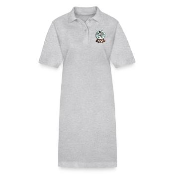 Snowcial Distancing Snowman Snow Globe - Stanley/Stella PAIGER Organic Women’s Polo Dress - black - Front
