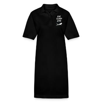 Eat Sleep Dive - Stanley/Stella PAIGER Organic Women’s Polo Dress - black - Front