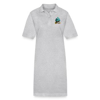 Monster with glasses - wrong gift - Stanley/Stella PAIGER Organic Women’s Polo Dress - black - Front