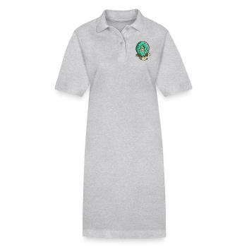 Donut Totenkopf - Stanley/Stella Frauen Bio-Polokleid PAIGER - Schwarz - Vorne