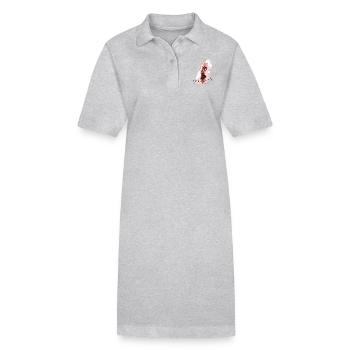 Suède II - Robe polo bio PAIGER Stanley/Stella Femme - noir - Devant