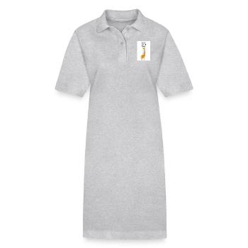 Mon cerveau est fièrement alimenté par des livres - Robe polo bio PAIGER Stanley/Stella Femme - noir - Devant
