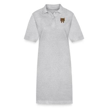 Idée cadeau d'ours en poche - Robe polo bio PAIGER Stanley/Stella Femme - noir - Devant
