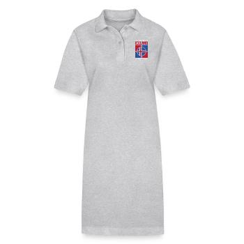 Islande - Robe polo bio PAIGER Stanley/Stella Femme - noir - Devant