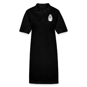 Cocker Spaniel - Stanley/Stella PAIGER Organic Women’s Polo Dress - black - Front