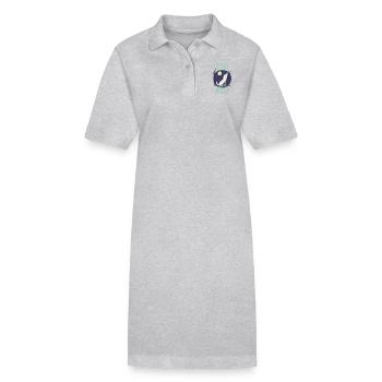 Lone Wolf | Vollmond Mond Geisttier Rudel Geschenk - Stanley/Stella Frauen Bio-Polokleid PAIGER - Schwarz - Vorne