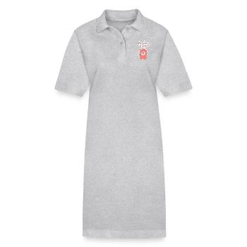 Détendu et insouciant avec le « No Drama Lama »-T - Robe polo bio PAIGER Stanley/Stella Femme - noir - Devant