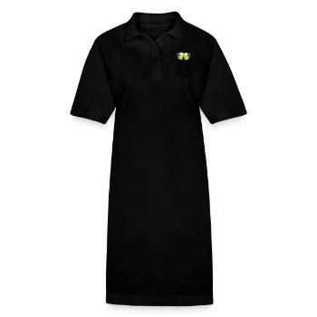 sauf partei - Stanley/Stella Frauen Bio-Polokleid PAIGER - Schwarz - Vorne
