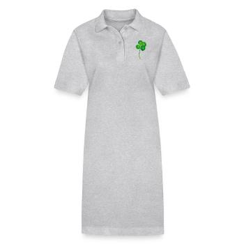 Echter Glücksklee - Stanley/Stella Frauen Bio-Polokleid PAIGER - Schwarz - Vorne