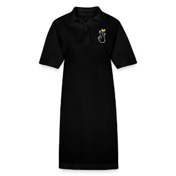 Lgbt lgbtq - Stanley/Stella Frauen Bio-Polokleid PAIGER - Schwarz - Vorne