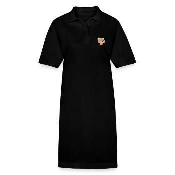 L’ours brun nourrit l’amour partie 2 - Robe polo bio PAIGER Stanley/Stella Femme - noir - Devant