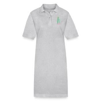 Colorful cactus - Stanley/Stella PAIGER Organic Women’s Polo Dress - black - Front