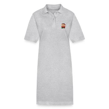 Brown Bear Christmas - Stanley/Stella PAIGER Organic Women’s Polo Dress - black - Front