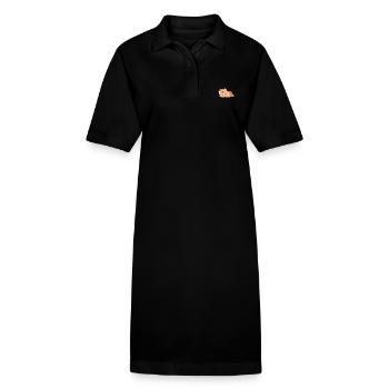 Tigre fatigué - Robe polo bio PAIGER Stanley/Stella Femme - noir - Devant