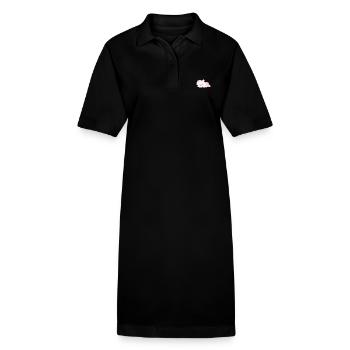 Cochon fatigué - Robe polo bio PAIGER Stanley/Stella Femme - noir - Devant