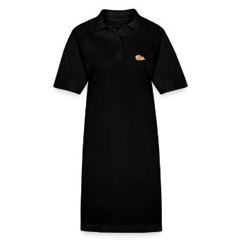 Castor fatigué - Robe polo bio PAIGER Stanley/Stella Femme - noir - Devant