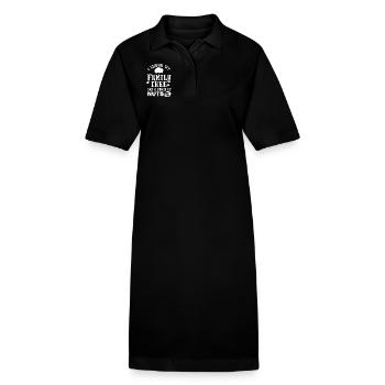 I Shook My Family Tree - Stanley/Stella PAIGER Organic Women’s Polo Dress - black - Front