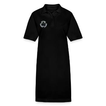 Daumen Hoch - Stanley/Stella Frauen Bio-Polokleid PAIGER - Schwarz - Vorne