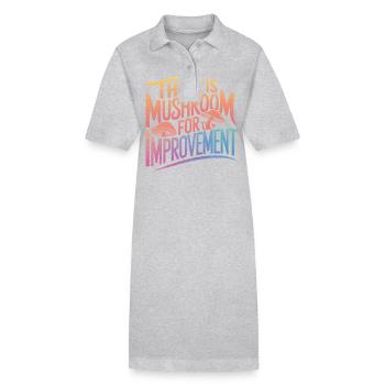 Pilz Pilze Funghi Champignon - Stanley/Stella Frauen Bio-Polokleid PAIGER - Schwarz - Vorne
