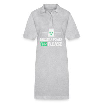 Kernenergie Ja Bitte - Pro Saubere Energie - Stanley/Stella Frauen Bio-Polokleid PAIGER - Schwarz - Vorne