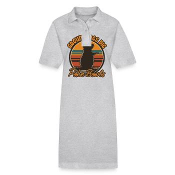 marmottes creusent des bols poke design amusant pour les gourmets - Robe polo bio PAIGER Stanley/Stella Femme - noir - Devant