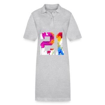 NUMÉRO 21 ANS 21E ANNIVERSAIRE - Robe polo bio PAIGER Stanley/Stella Femme - noir - Devant