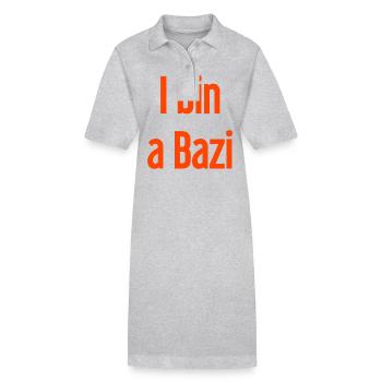 Je suis un Bazi – proverbe bavarois avec humour - Robe polo bio PAIGER Stanley/Stella Femme - noir - Devant