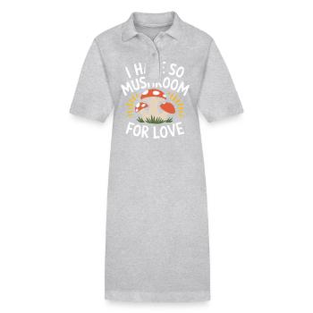 Pilz Pilze Funghi Champignon - Stanley/Stella Frauen Bio-Polokleid PAIGER - Schwarz - Vorne