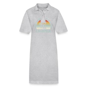 Champion invaincu de sabotage de toilettes Skeleton Retro - Robe polo bio PAIGER Stanley/Stella Femme - noir - Devant